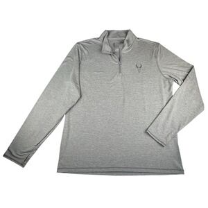 Badlands Longitude 1/4 Zip Pullover Mens X-Large Gray Hunting LS Sweatshirt $69